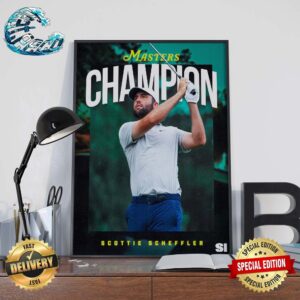 Congratulations Scottie Scheffler Gets His Second Champion At The Masters Poster Canvas