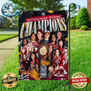 Congratulations South Carolina Gamecocks NCAA March Madness Women’s Basketball National Champions 2024 Two Sides Garden House Flag