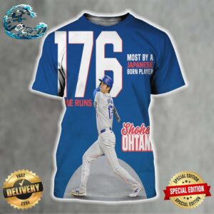 Congratulations To Shohei Ohtani On Surpassing Hideki Matsui For The Most Career 176 Home Runs By A Japanese-Born Player All Over Print Shirt