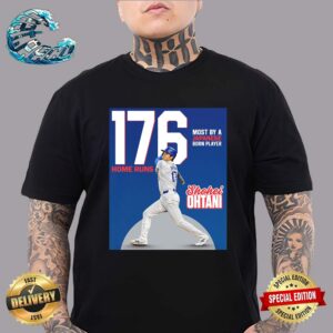 Congratulations To Shohei Ohtani On Surpassing Hideki Matsui For The Most Career 176 Home Runs By A Japanese-Born Player T-Shirt