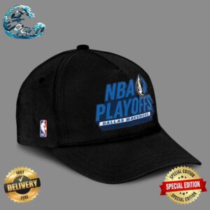 Dallas Mavericks Fanatics Branded 2024 NBA Playoffs Defensive Stance Big Logo Black Cap Hat Snapback