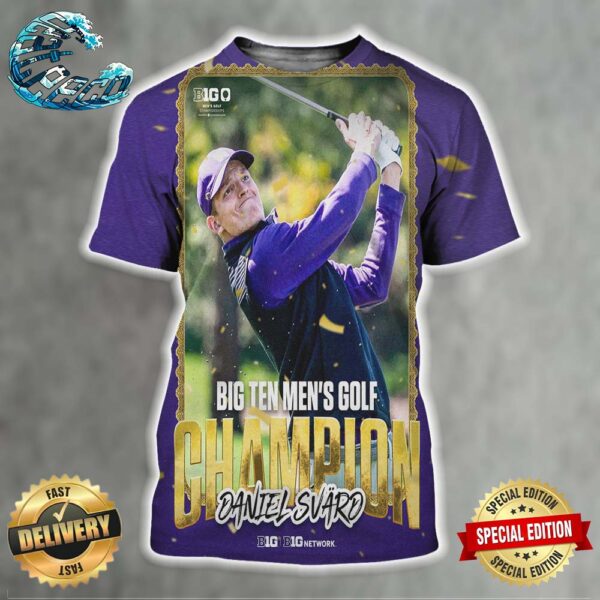 Daniel Svard Big Ten Men’s Golf Champion All Over Print Shirt