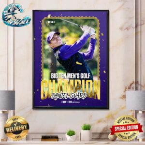 Daniel Svard Big Ten Men’s Golf Champion Home Decor Poster Canvas