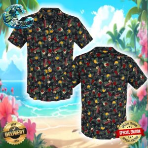 Deadpool Tropical Hawaii Flower Hawaiian Shirt