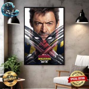 Deadpool and Wolverine New Poster Hugh Jackman And Ryan Reynolds In Theaters On July 26 2024 Home Decor Poster Canvas