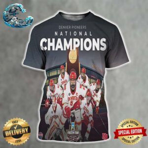Denver Pioneers 2024 DI Men’s Ice Hockey National Champions For The 10th Time In Program History All Over Print Shirt