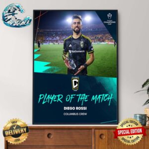 Diego Rossi Columbus Crew Is Player Of The Match Home Decor Poster Canvas