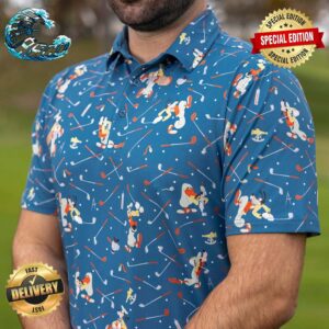 Disney Goofy Golf Funny Goofy Pattern RSVLTS Collection All Day Unisex Polo Shirt