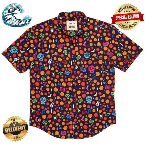 Disney and Pixar Coco La Ofrenda RSVLTS Collection Summer Hawaiian Shirt