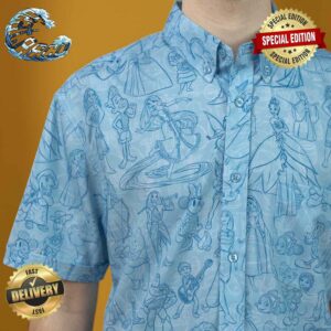 Disney100 Sketches to Screen RSVLTS Collection Summer Hawaiian Shirt