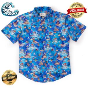 Disney’s The Little Mermaid Under The Sea RSVLTS Collection Summer Hawaiian Shirt