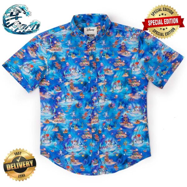 Disney’s The Little Mermaid Under The Sea RSVLTS Collection Summer Hawaiian Shirt