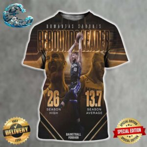 Domantas Sabonis Is The 2023-24 NBA Rebounds Leader All Over Print Shirt