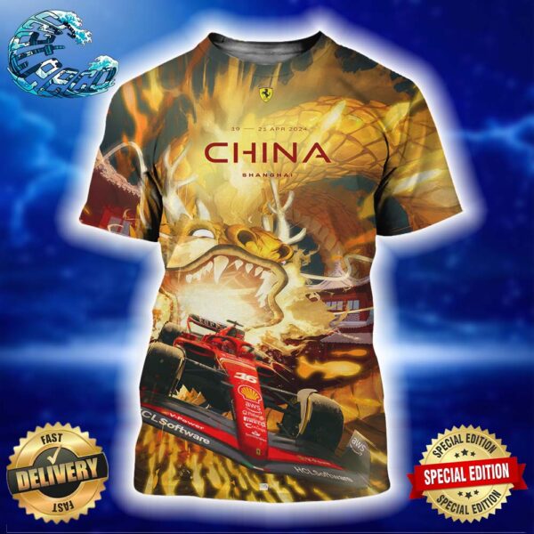 F1 Chinese Grand Prix At The Shanghai International Circuit On 19-21 April 2024 All Over Print Shirt