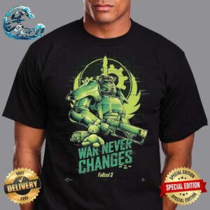 Fallout 3 TV Series War Never Changes Official Poster Unisex T-Shirt