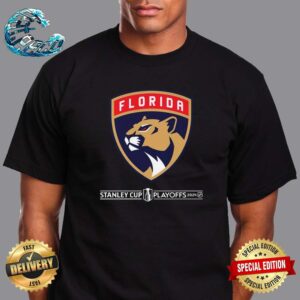 Florida Panthers NHL 2024 Stanley Cup Playoffs Breakout Big Logo Unisex T-Shirt