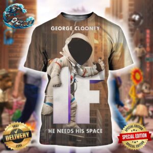 George Clooney IF Character Poster He Needs His Space Exclusive To Cinemas May 16 All Over Print Shirt