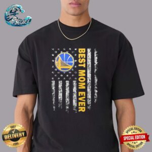Golden State Warriors Best Mom Ever American Flag Happy Mother’s Day Unisex T-Shirt