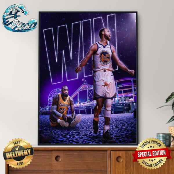Golden State Warriors Defeat Los Angeles Lakers To Win The Season Series Home Decor Poster Canvas