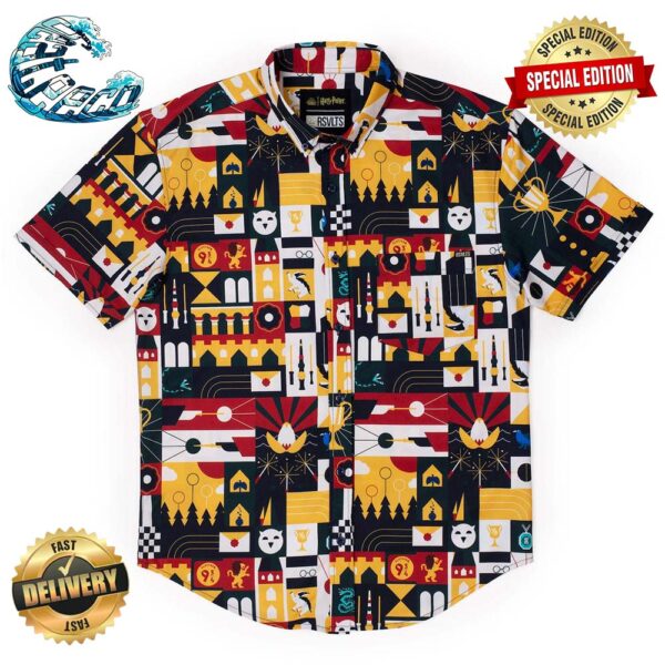 Harry Potter Magic At Play RSVLTS Collection Summer Hawaiian Shirt