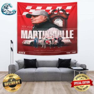 Hendrick Motorsports Celebrates 40th Anniversary 1984-2024 At Martinsville With Participation Kyle Larson Chase Elliott And William Byron Alex Bowman Poster Tapestry