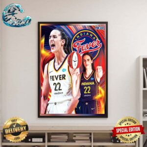 Indiana Fever Select Caitlin Clark With The First Pick In The 2024 WNBA Draft Home Decor Poster Canvas