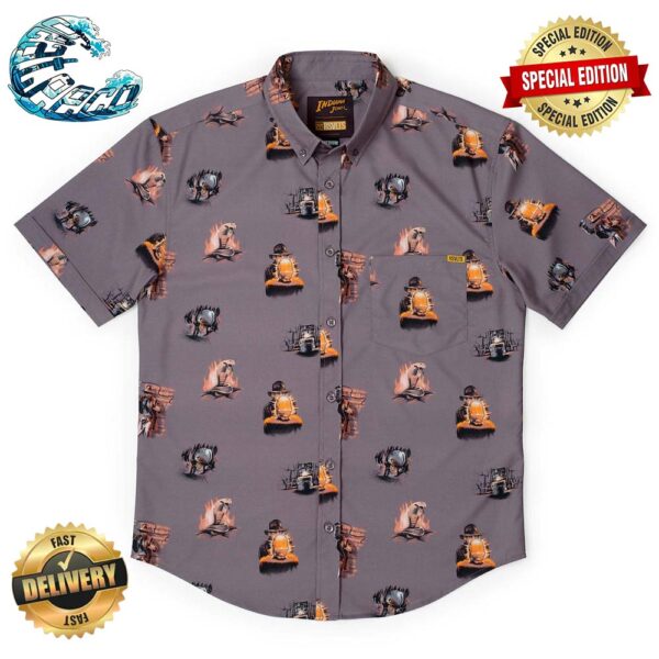 Indiana Jones Boulders Snakes And Idols RSVLTS Collection Summer Hawaiian Shirt