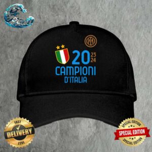 Inter Scudetto 2023-24 Serie A Tim Celebrativa Biscione Campioni D’Italia Vintage Cap Snapback Hat