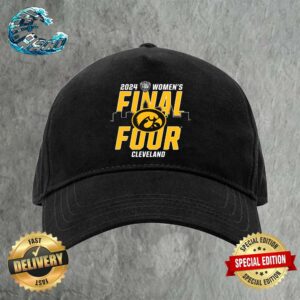 Iowa Hawkeyes 2024 NCAA Women’s Basketball Tournament March Madness Final Four Black Unisex Cap Snapback Hat