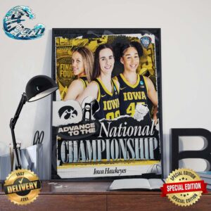 Iowa Hawkeyes Advance To The National Championship NCAA March Madness 2024 Home Decor Poster Canvas
