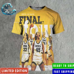 Iowa Hawkeyes Back To Back March Madness Final Four 2024 NCAA Women’s Basketball Tournament March Madness All Over Print Shirt