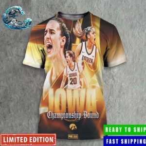 Iowa Hawkeyes Caitlin Clark 2024 NCAA March Madness Women’s Basketball Championship Bound All Over Print Shirt