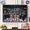 NCAA 2024 Women’s Basketball Tournament March Madness Final Four NC State South Carolina UConn Huskies Iowa Hawkeyes In Cleveland Poster Canvas