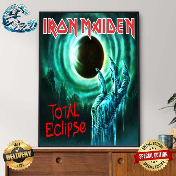 Iron Maiden Total Eclipse In North America Home Decor Poster Canvas