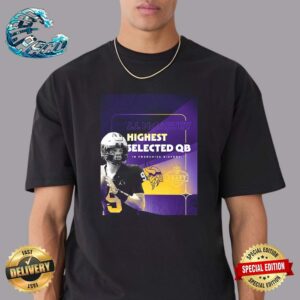 J J McCarthy Minnesota Vikings Highest Selected QB In Franchise History Unisex T-Shirt