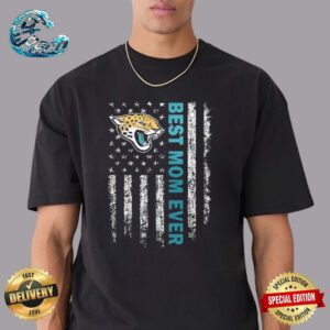 Jacksonville Jaguars Best Mom Ever American Flag Happy Mother’s Day Premium T-Shirt