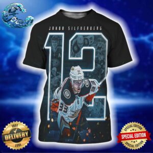 Jakob Silfverberg Anaheim Ducks Concludes His 12-Year NHL Career Tonight Against The Vegas Golden Knights All Over Print Shirt