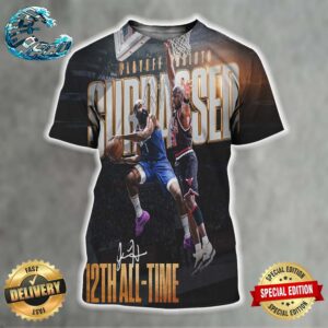 James Harden Surpasses Michael Jordan For 12th ALL-Time In Playoff Assists All Over Print Shirt