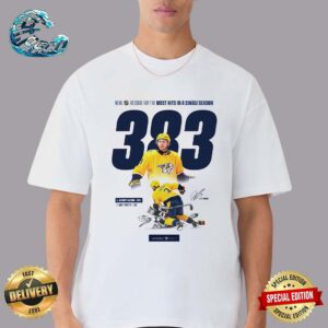 Jeremy Lauzon Nashville Predators Just Broke The NHL Record For The Most Hits In A Single Season 383 Classic T-Shirt