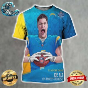 Joe Alt Picked By Los Angeles Chargers At NFL Draft Detroit 2024 All Over Print Shirt