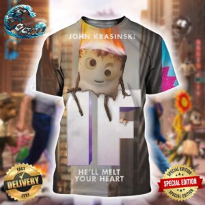 John Krasinski IF Character Poster He Will Melt Your Heart Exclusive To Cinemas May 16 All Over Print Shirt