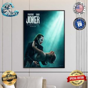Jorker 2 Poster Folie A Deux With Joaquin Phoenix And Lady Gaga Home Decor Poster Canvas