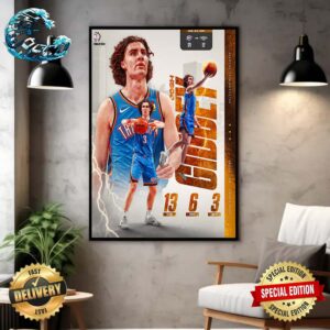 Josh Giddey 13 PTS 6 REB 3ST And The OKC Thunder Take A 2-0 Series Lead Home Decor Poster Canvas