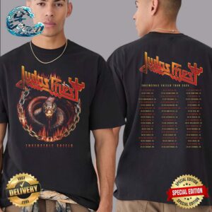 Judas Priest Invincible Shield Tour 2024 Serpent Two Sides Print Classic T-Shirt