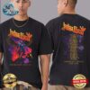 Judas Priest Invincible Shield Tour 2024 Silver Metallic Two Sides Print Vintage T-Shirt