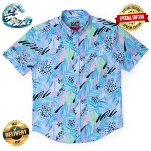 La Croy Purple Stuff RSVLTS Collection Summer Hawaiian Shirt