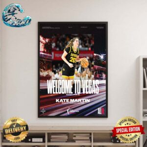 Las Vegas Aces Select Kate Martin From University Of Iowa With The 18th Pick In The 2024 WNBA Draft Poster Canvas