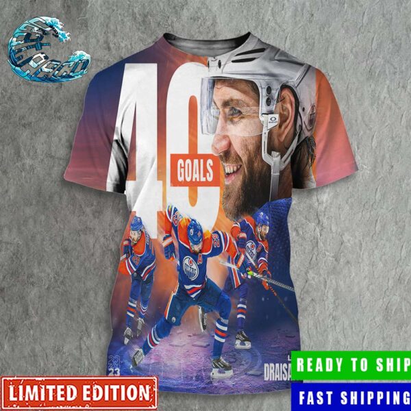 Leon Draisaitl Has Hit The 40 Goal Mark For The Fifth Time In His Career All Over Print Shirt