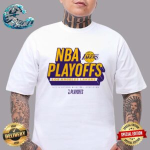 Los Angeles Lakers 2024 NBA Playoffs Big Logo Premium T-Shirt
