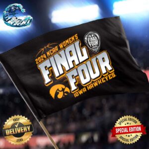 March Madness Final Four Iowa Hawkeyes 2024 NCAA Women’s Basketball Tournament Two Sides Garden House Flag
